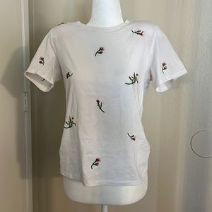 White floral t-shirt